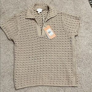 Cyrus Tan Knit Top